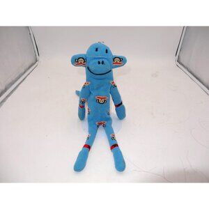 Paul Frank Julius Blue Sock Monkey Plush Doll 14" Cute Animal Toy